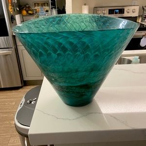 Aquatic Large Murano Glass Vase Crate&Barrel